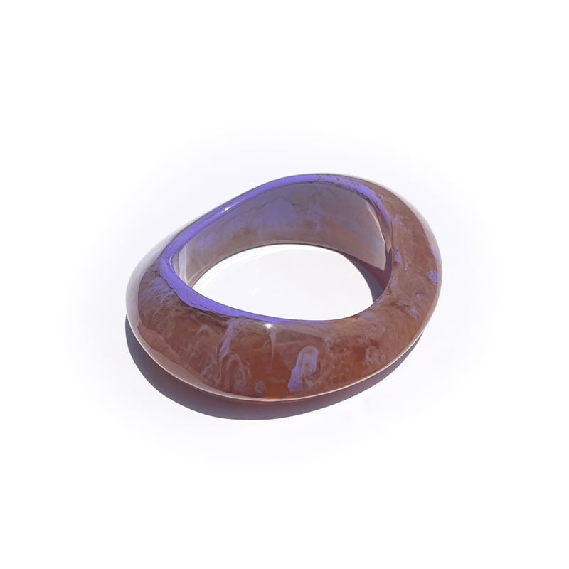 Irregularly Shaped Blurred Acrylic Women's Bangles h5Picture8