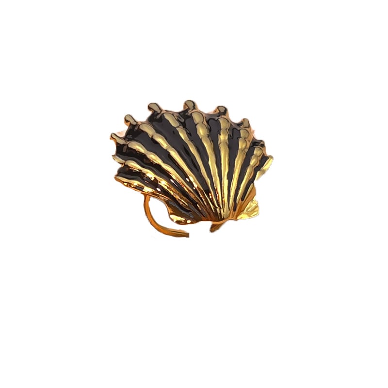 Shell Stainless Steel Statement Ring