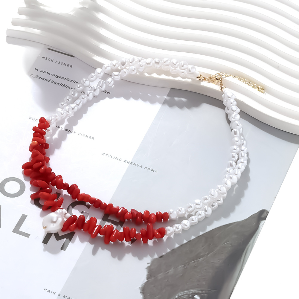 Resin Beaded Layered Necklaces h5Picture3