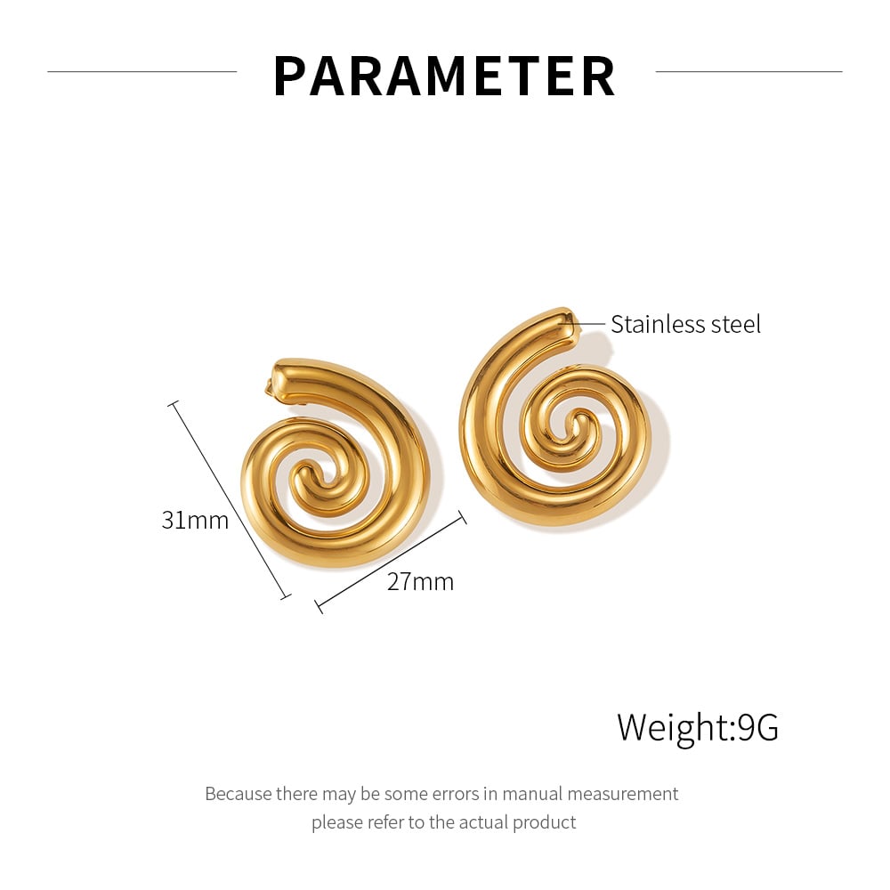 1 Paar Simple Series Daily Turtle Edelstahl Goldfarben Damen Ohrstecker Bild2