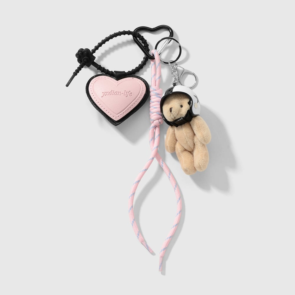 Cute Heart Bag Charms 