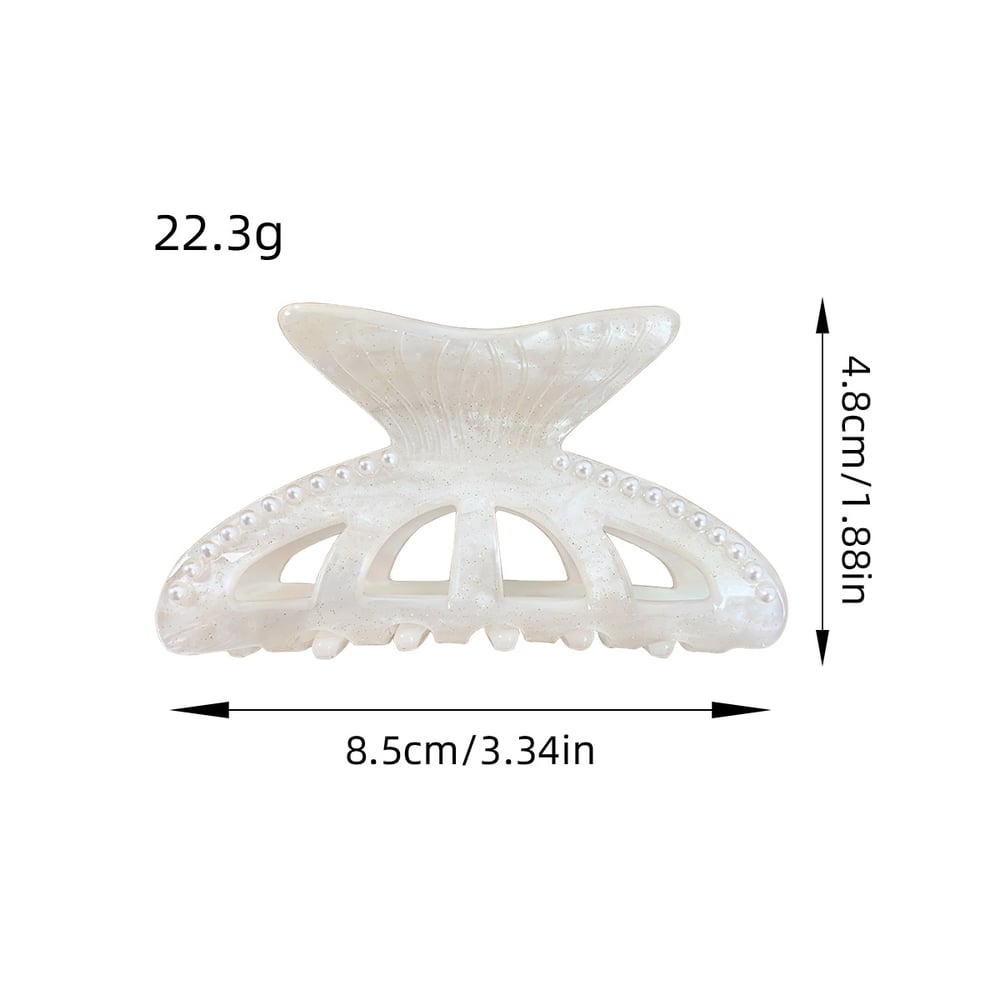 Simple Series Casual Solid Color Acrylic Women's Hair Claws Picture4