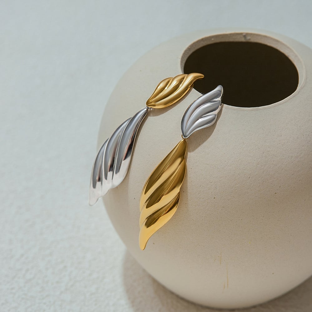 Stainless Steel Mixed Color Drop Earrings Picture5