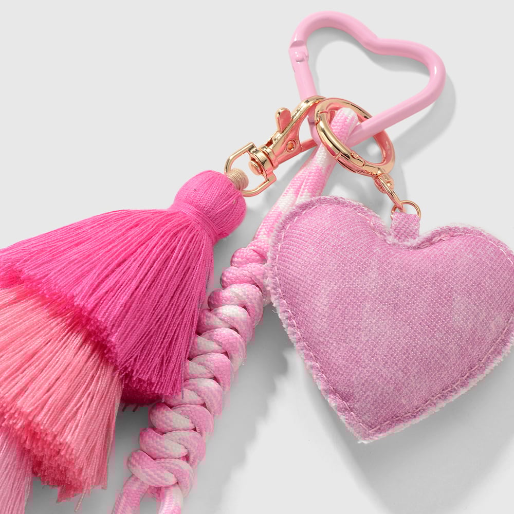Tassels Heart Alloy Bag Charms Picture6