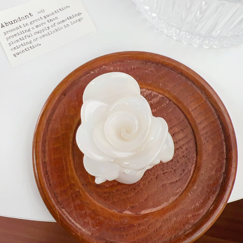 1 Piece Three-dimensional Rose Multi Color Acrylic Women‘s Hair Claw