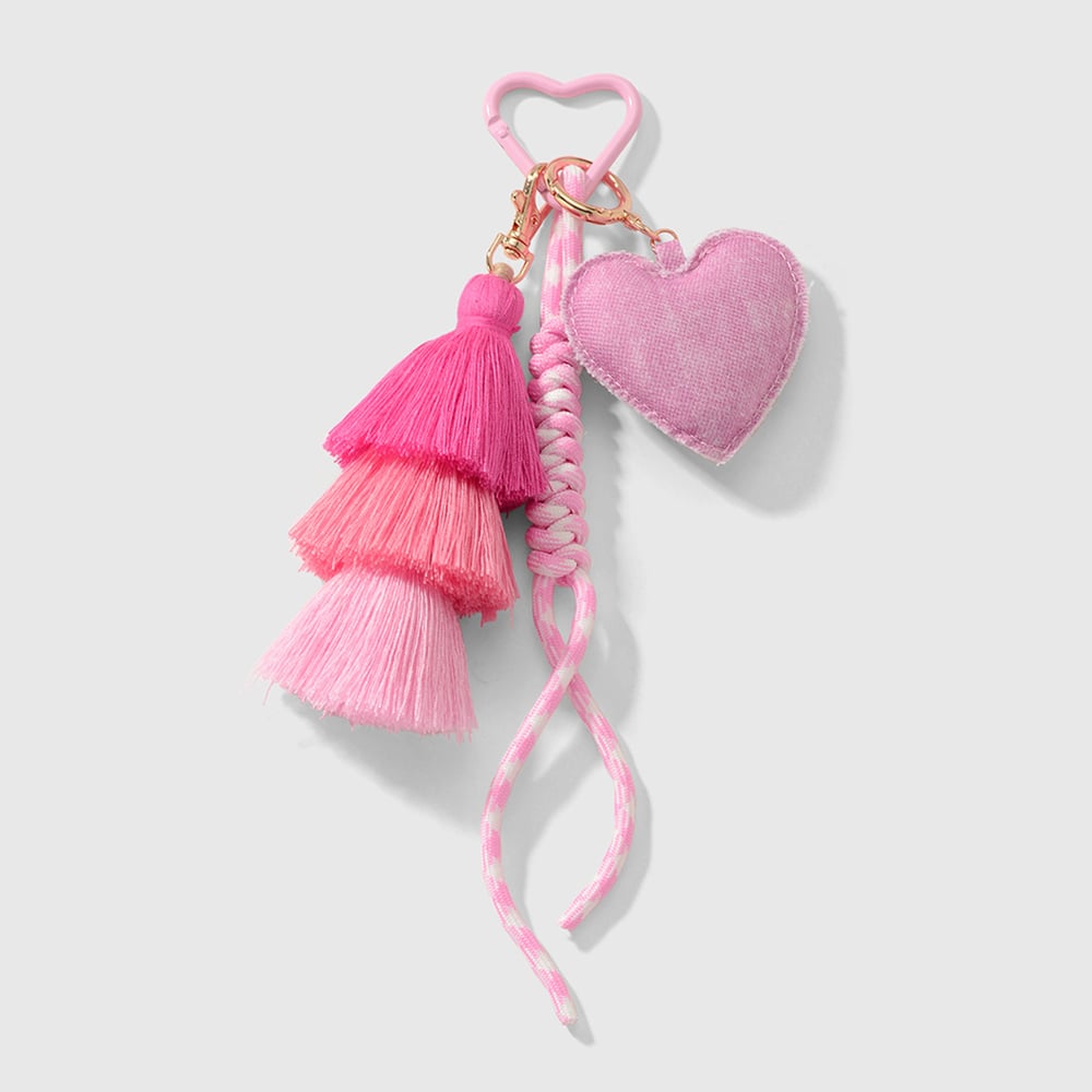 Tassels Heart Alloy Bag Charms 