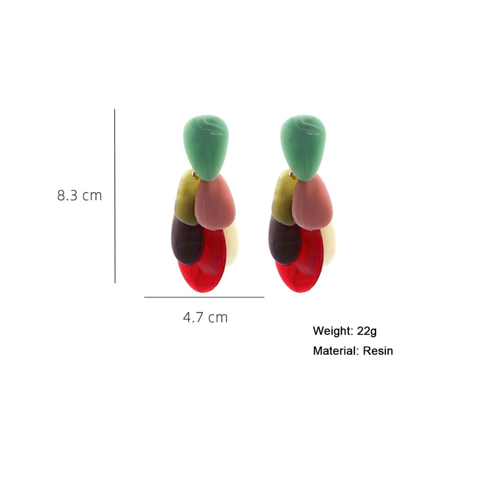 Geometric Resin Beaded Necklaces h5Picture2