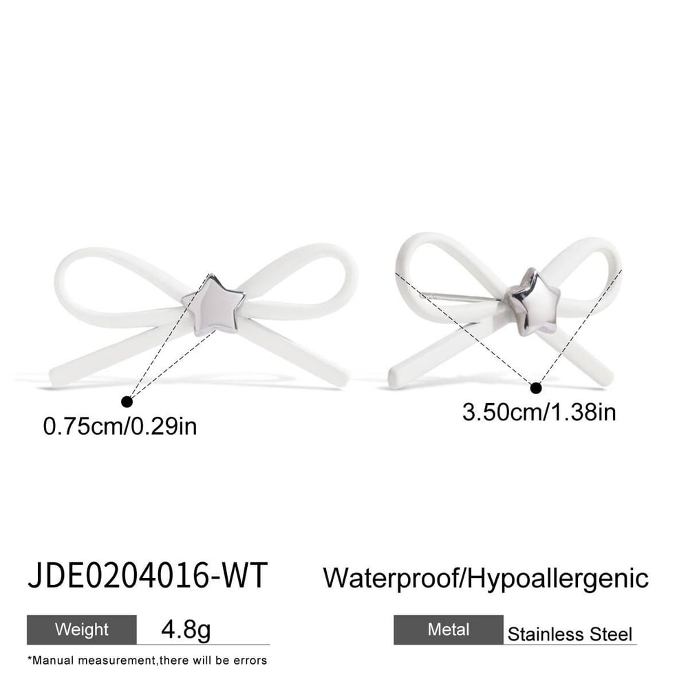 Sweet Bow Knot Stud Earrings