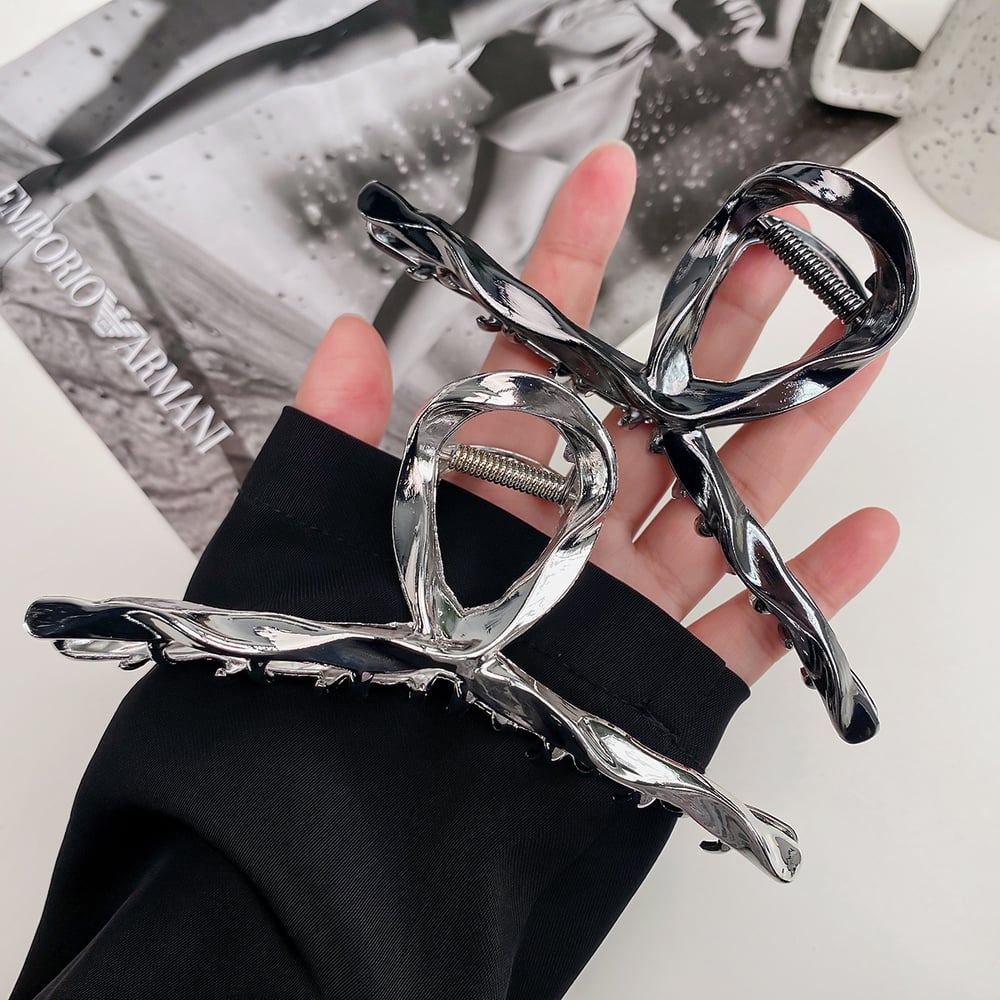 1 Piece Simple Series Casual Solid Color Alloy Women's Hair Claws Picture5