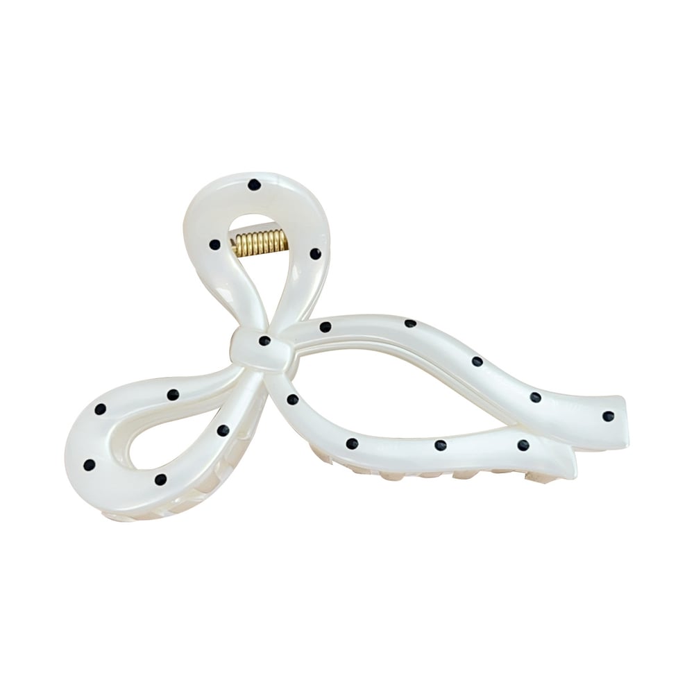1 Piece Simple Series Elegant Polka Dots Resin Women's Hair Claws Picture5