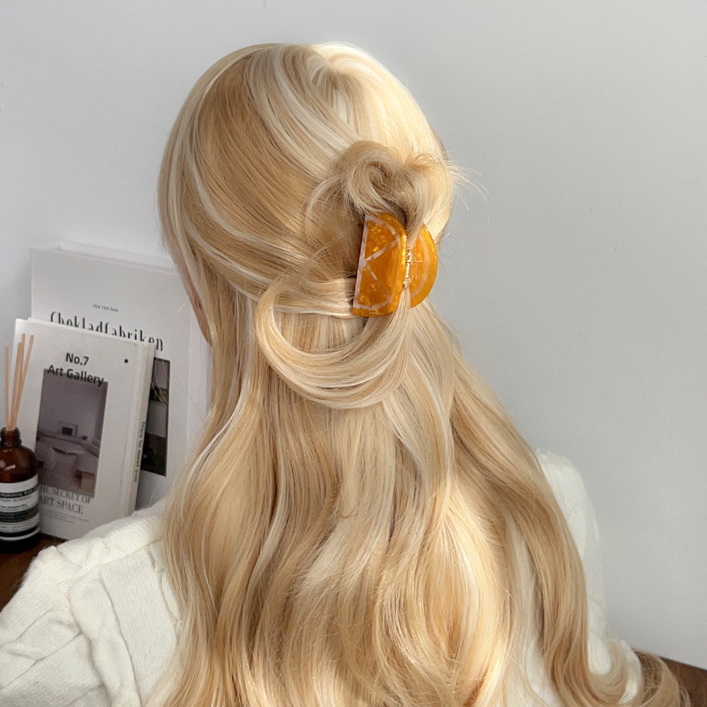 1 Piece Fresh - style Fruit Series  Acetate Women's Hair Claws h5Picture2