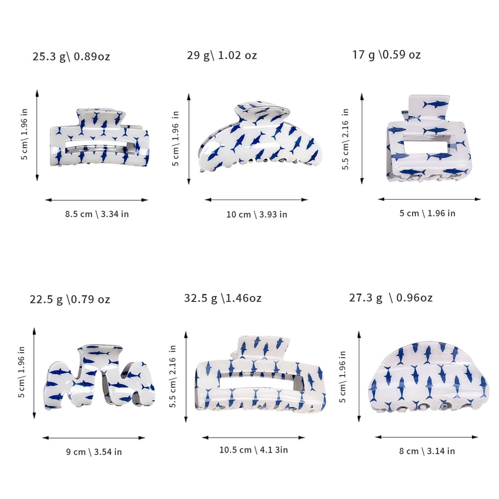 1 Pair Simple Series Casual Cartoon PVC Women's Hair Claws h5Picture5