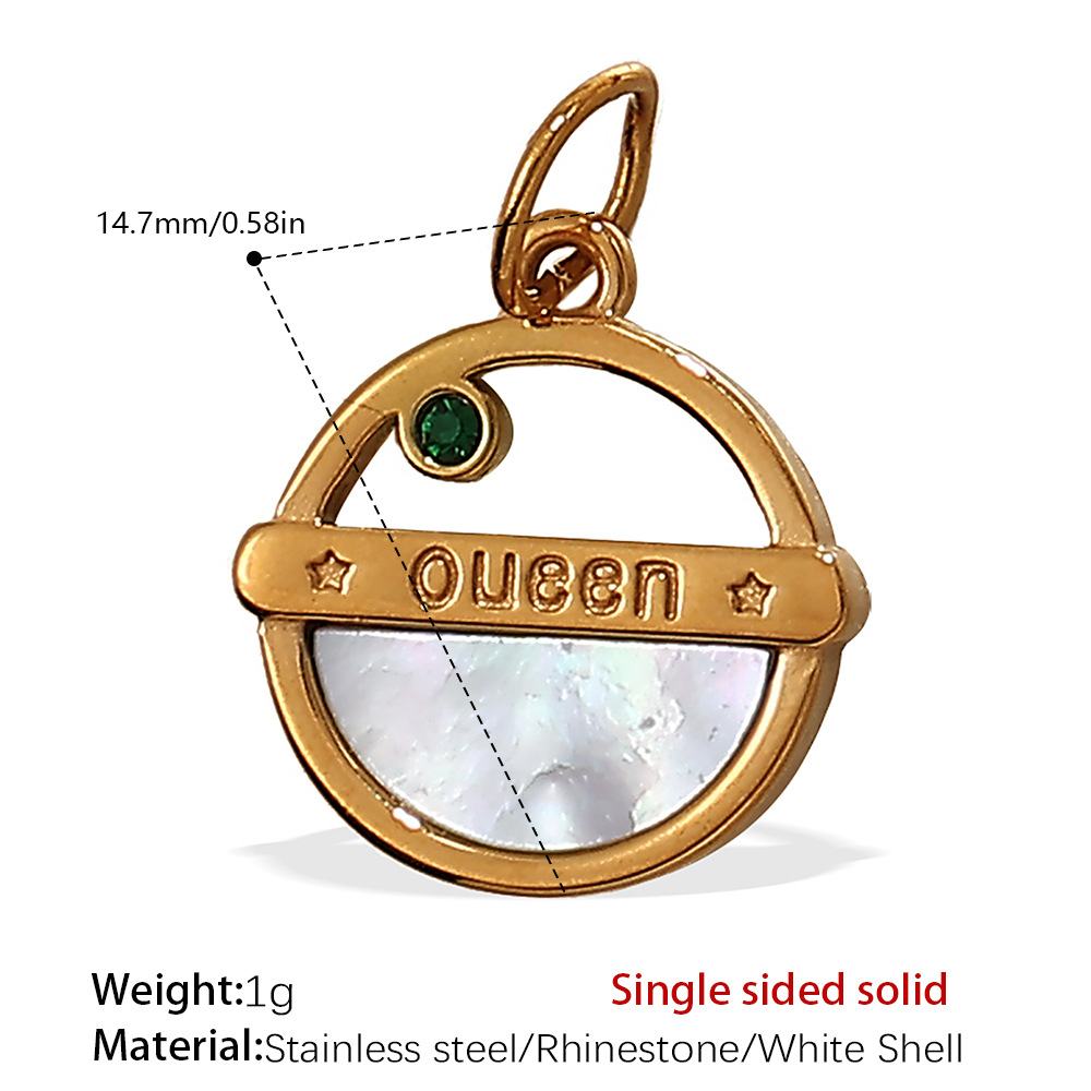 Retro Sun&Moon Stainless Steel Gold Color Pendants 