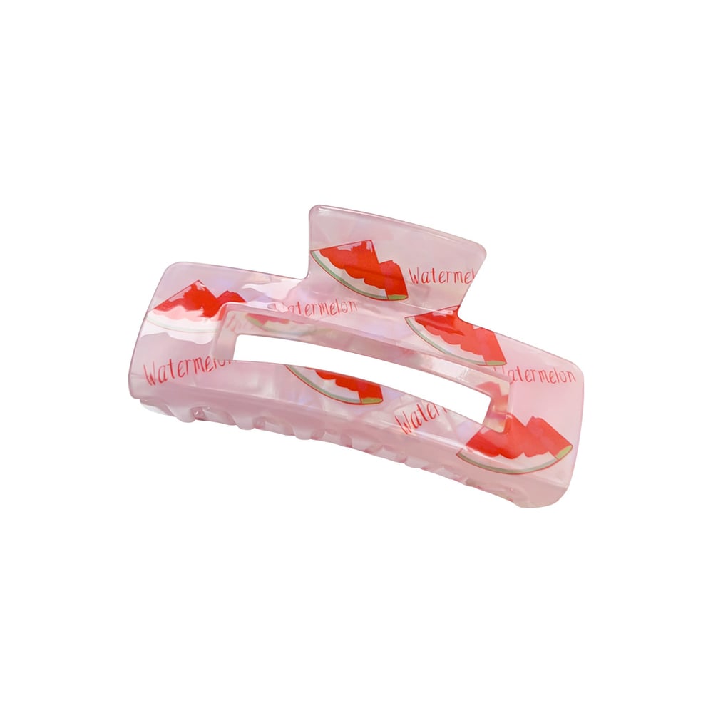Fruit Themed Cartoon Pattern Acrylic Women's Hair Claws h5Picture4