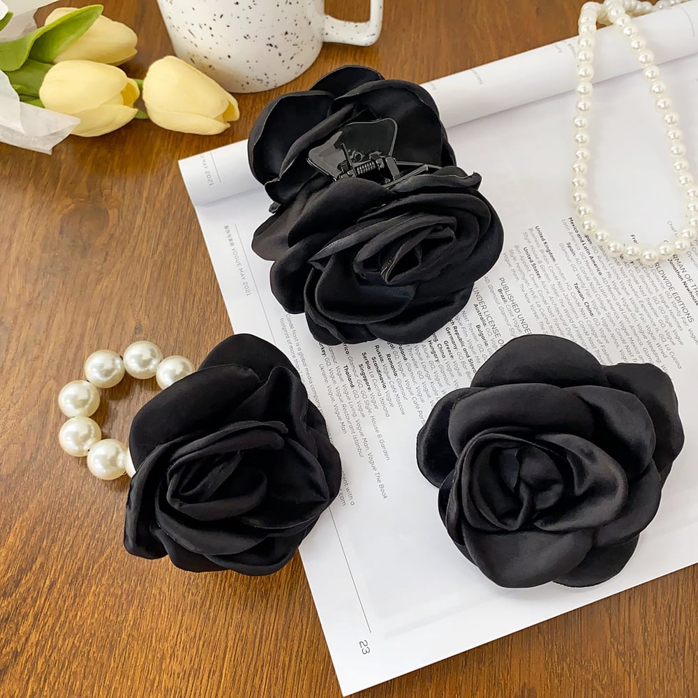 Solid Colored Elegant Flower Shaped Women's Hair Accessories Picture3