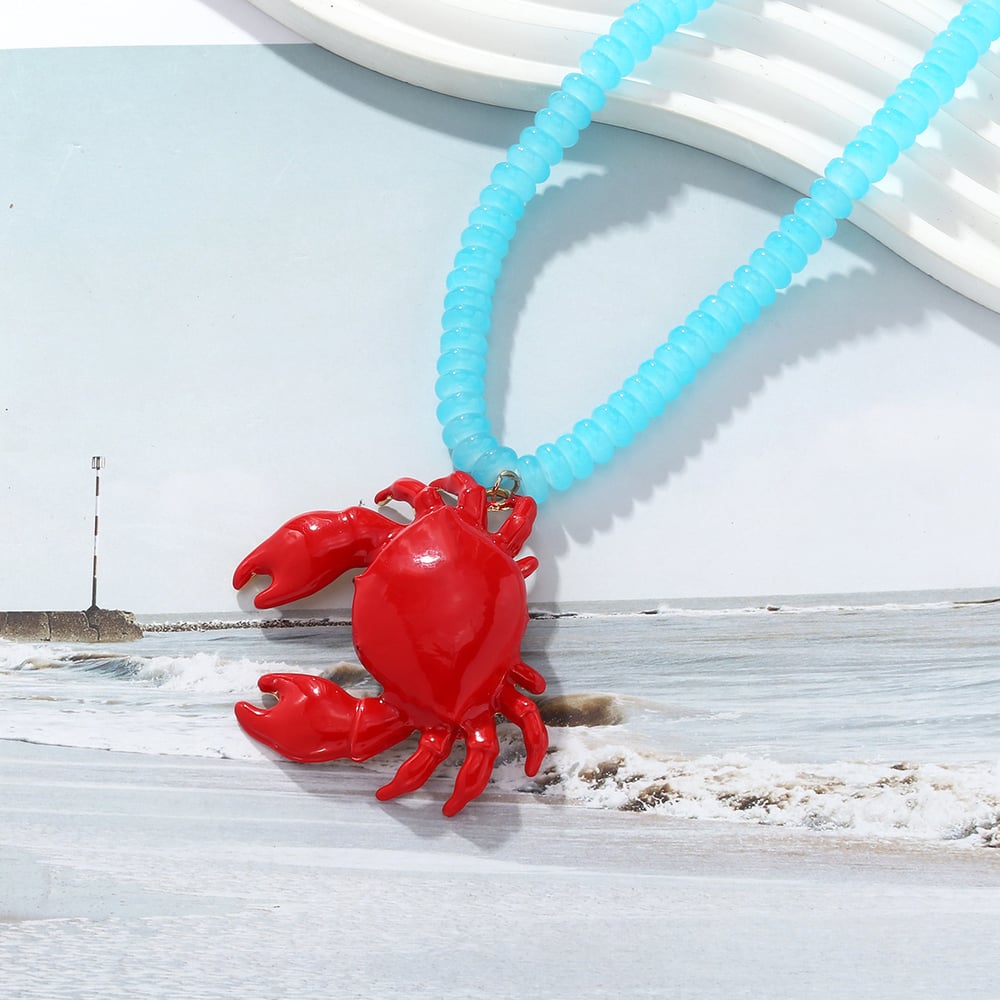Crab Alloy Beaded Necklaces h5Picture4