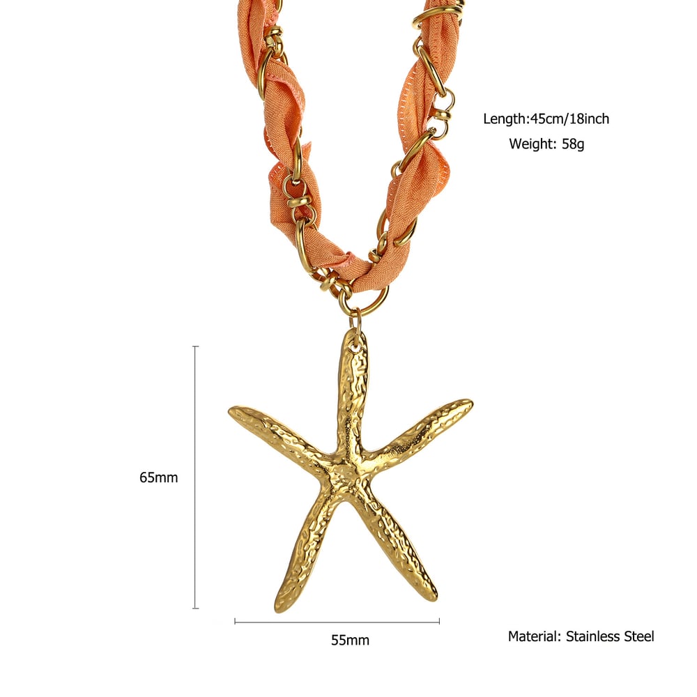 1 Pair Romantic Series Vacation Turtle Stainless Steel   Gold Color  Women's Pendant Necklaces h5Picture2