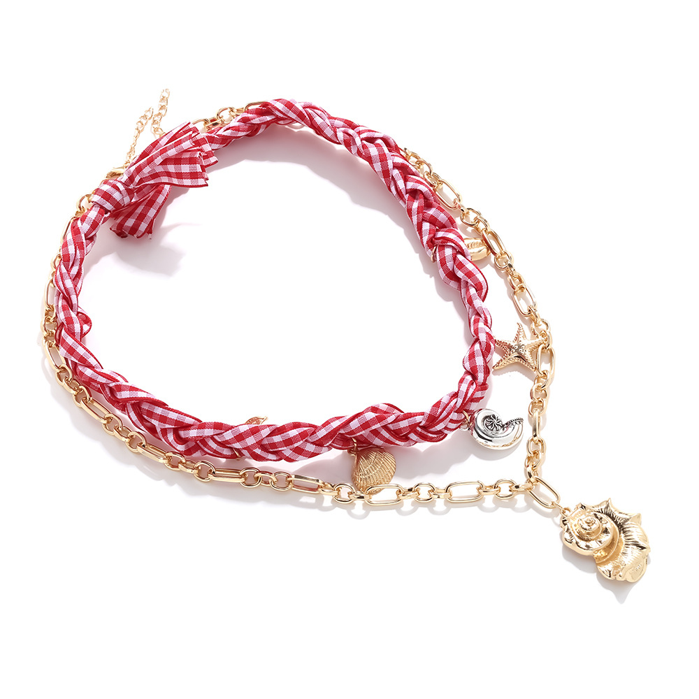 Sweet Alloy Whelk Layered Necklaces h5Picture2