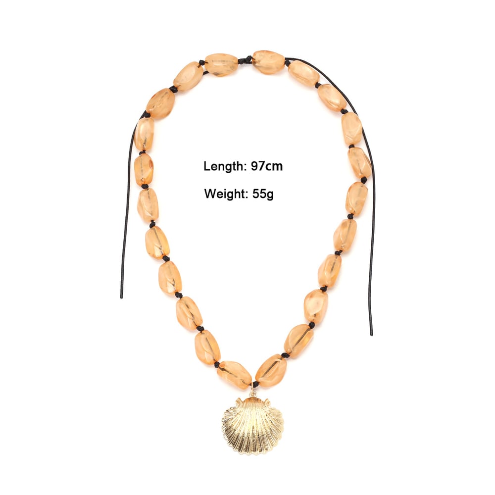 Urlaubs-Halsketten mit Harzperlen