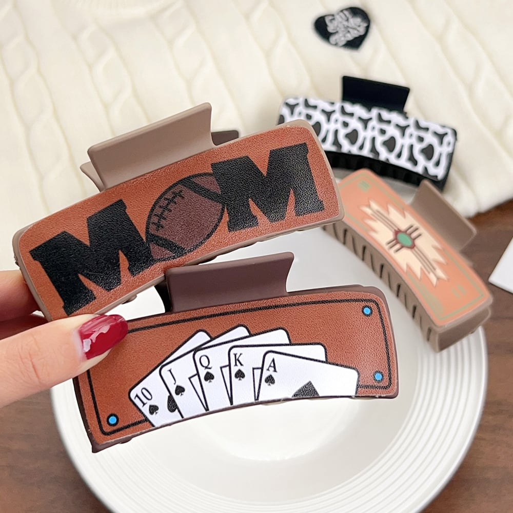 Simple Series Retro Mixed Color Resin Women's Hair Claws h5Picture3