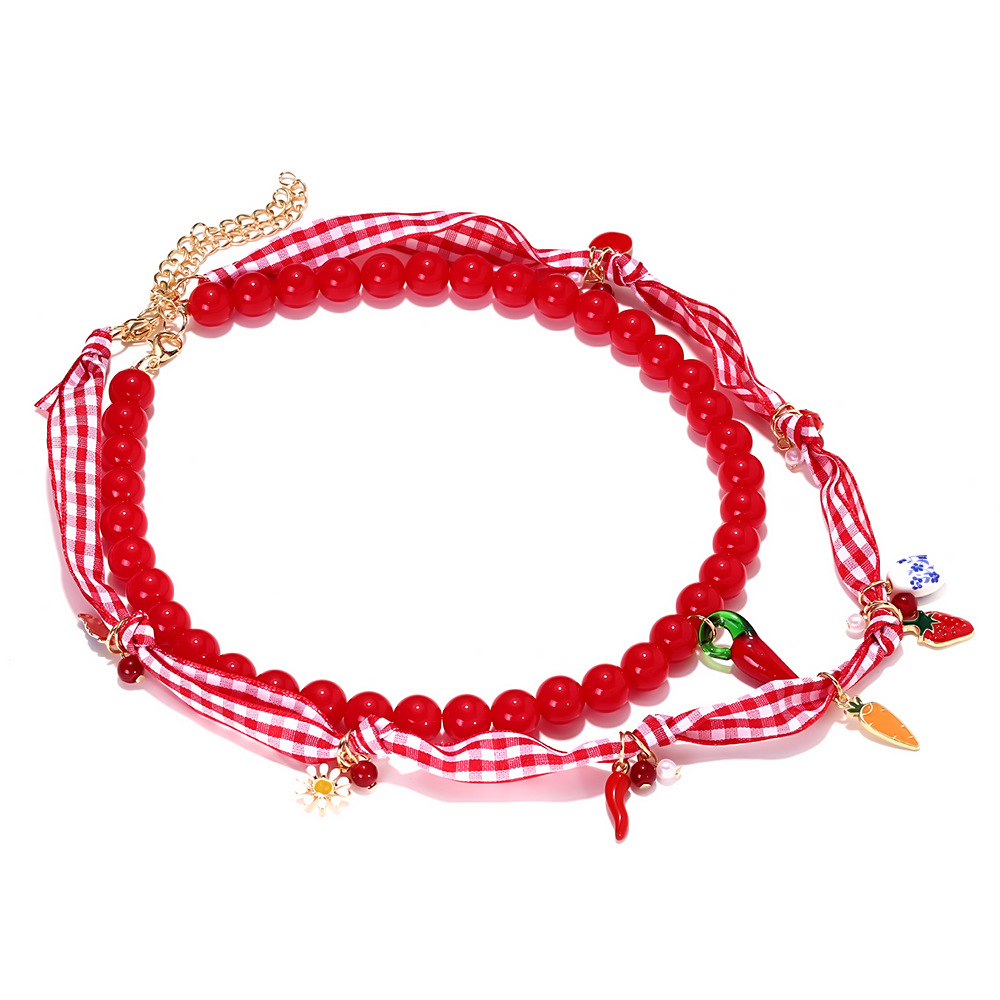 Cute Fruit Resin Layered Necklaces h5Picture2