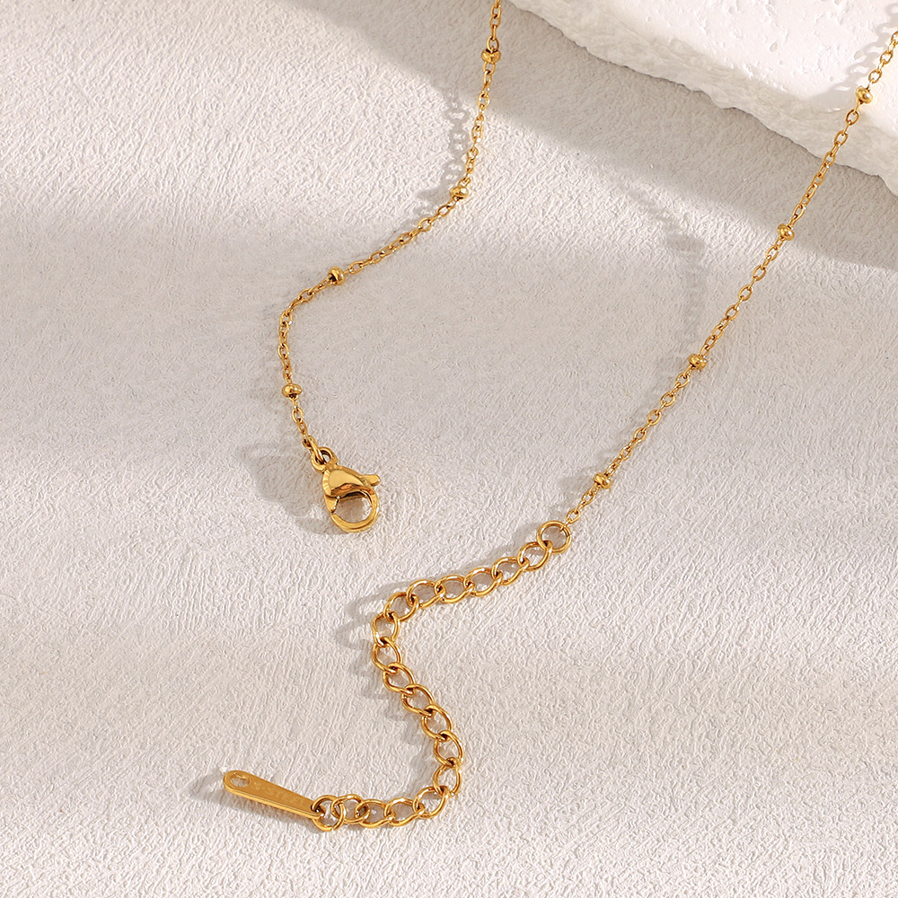 Simple Series Elegant Solid Color Stainless Steel Women's Chain Necklaces Picture3