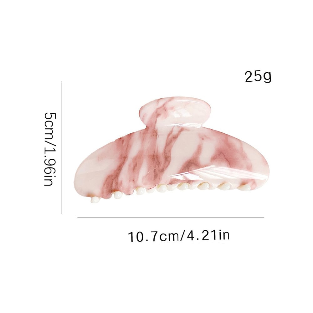 Simple Elegant Swoosh Resin Women's Hair Claws h5Picture6