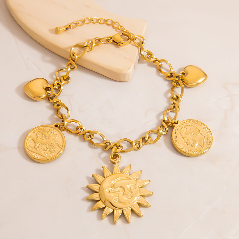 Leichtes Luxus-Fußkettchen für Damen mit Seestern-Anhänger aus Edelstahl Bild3