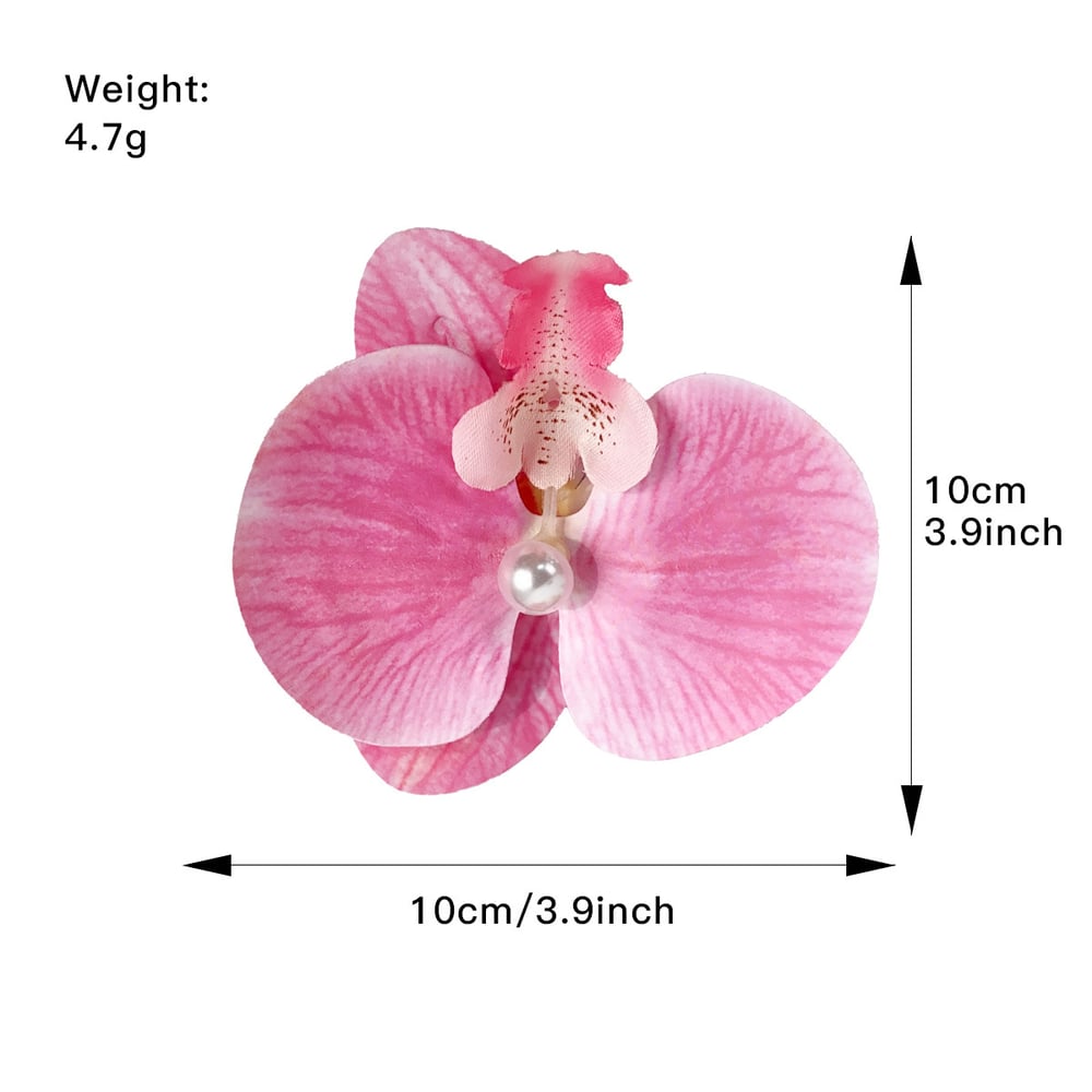 Romantic Series Sweet Flower Fabric Women's Hair Claws h5Picture5