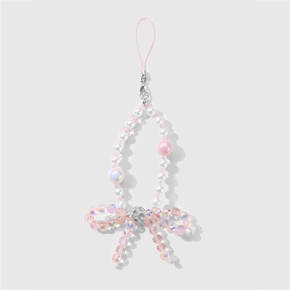 Beaded Bow Knot Bag Charms 
