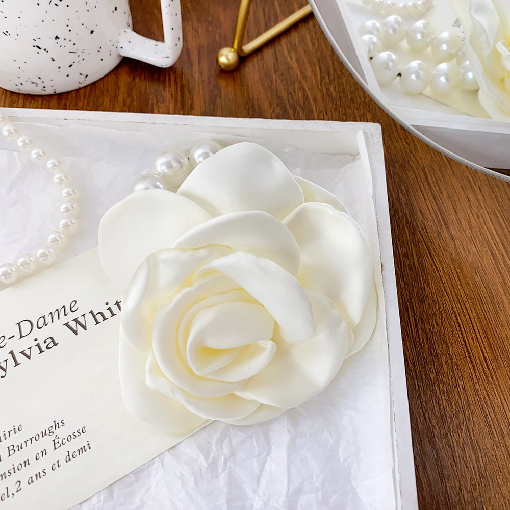 Solid Colored Elegant Flower Shaped Women's Hair Accessories 