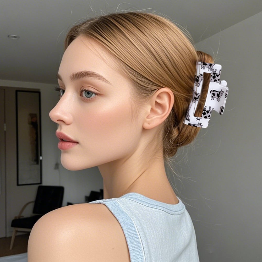 1 Pair Simple Series Cute Cartoon PVC Women's Hair Claws h5Picture2