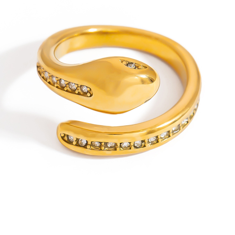 Simple Series Casual Geometric Stainless Steel  Gold Color  Minimalist Rings h5Picture6