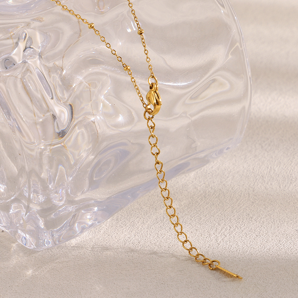 Simple Series Solid Color Stainless Steel Women's Chain Necklaces Picture3