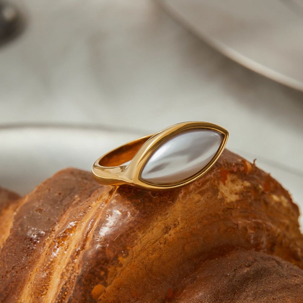 Stainless Steel Gold Color Statement Rings h5Picture3
