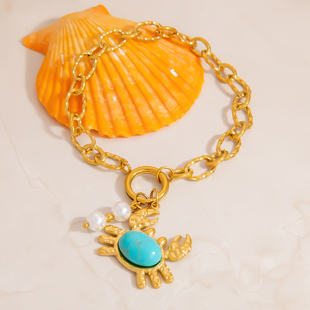 Süßes kleines Krabben-Armband aus Edelstahl für Damen Bild5