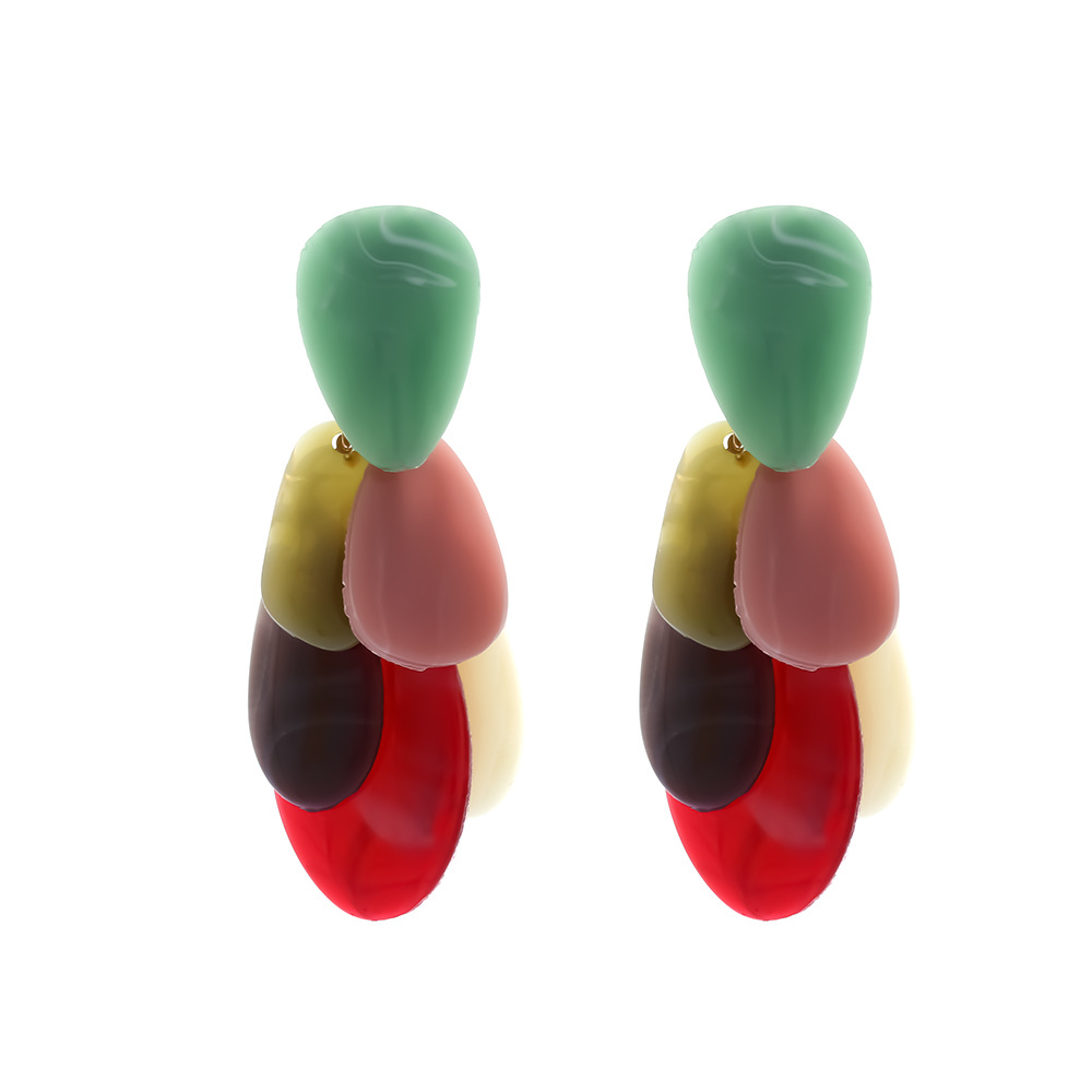 Geometric Resin Beaded Necklaces