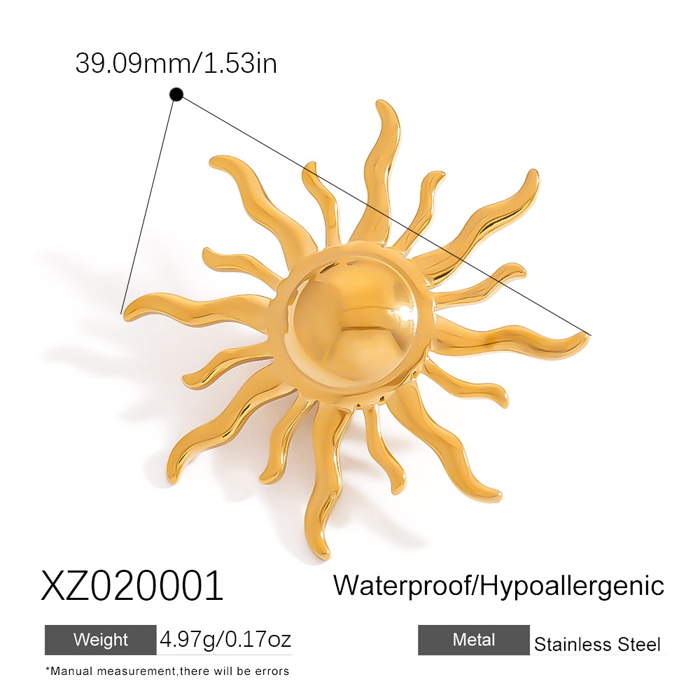 Oceanic Stainless Steel  Gold Color  Brooches Picture2