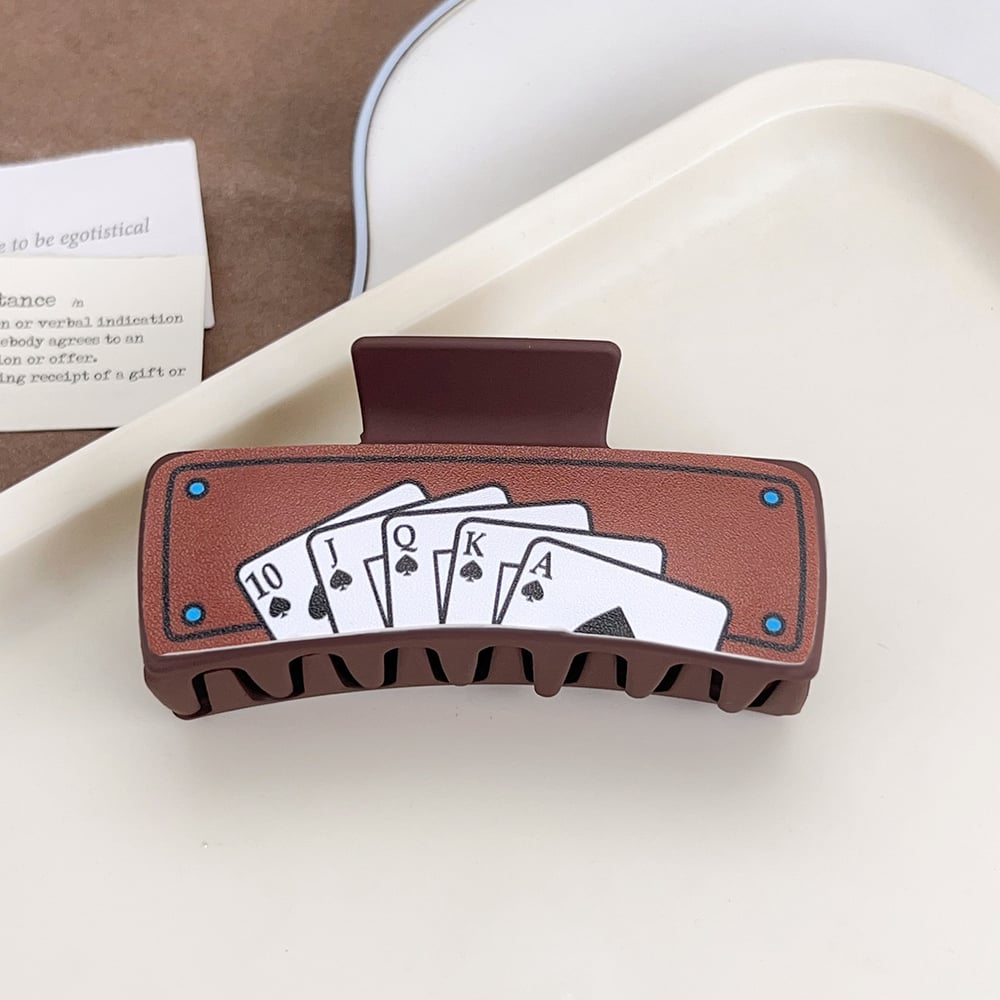 Simple Series Retro Mixed Color Resin Women's Hair Claws