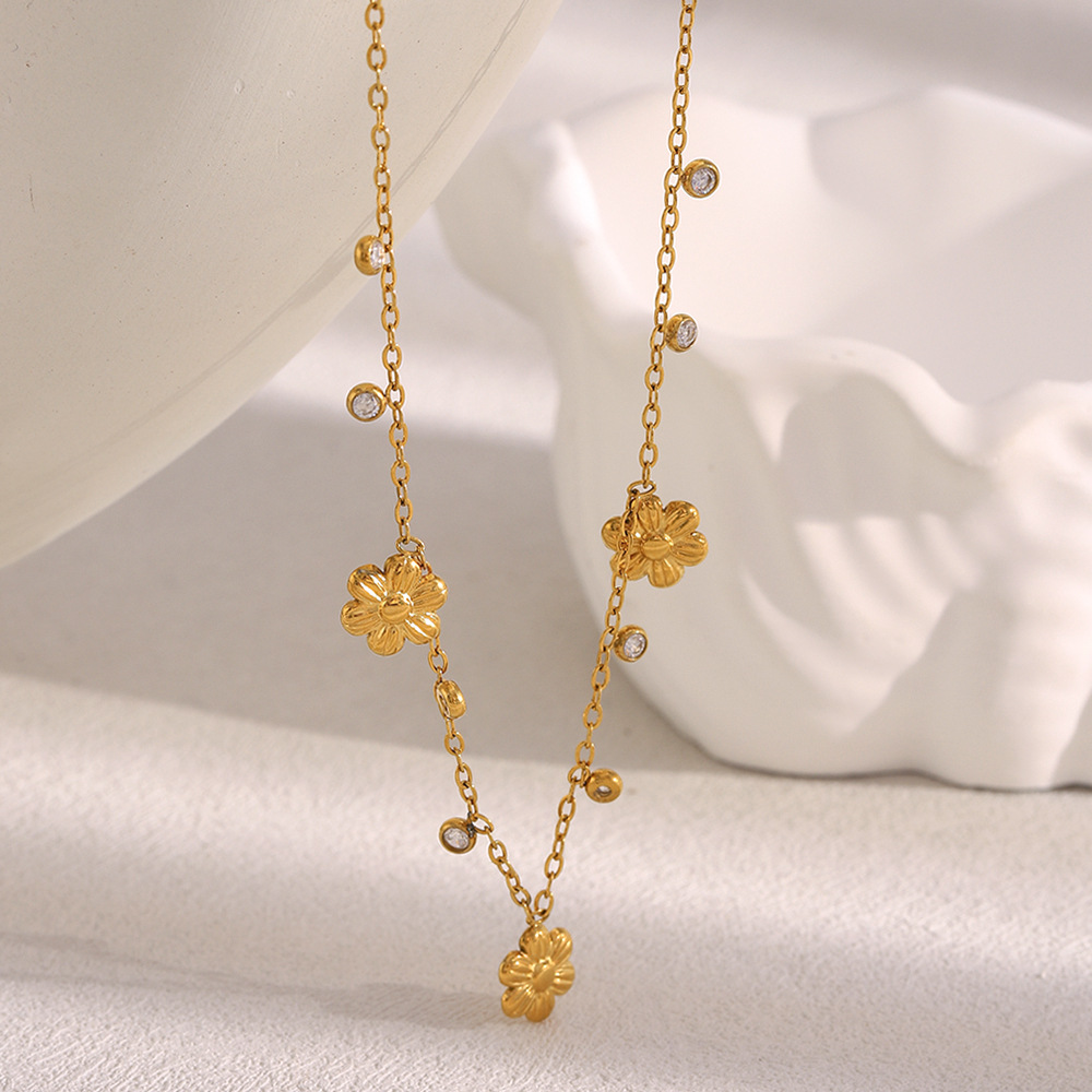 Fashion OL Solid Color Stainless Steel Women's Chain Necklaces Picture2