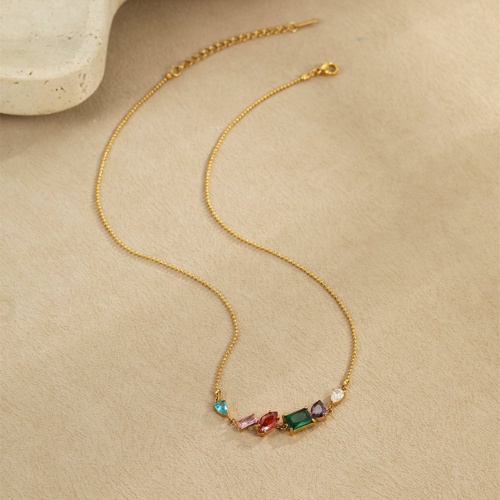 1 Pair Simple Series Daily Geometric Stainless Steel   Gold Color  Women's Pendant Necklaces h5Picture4