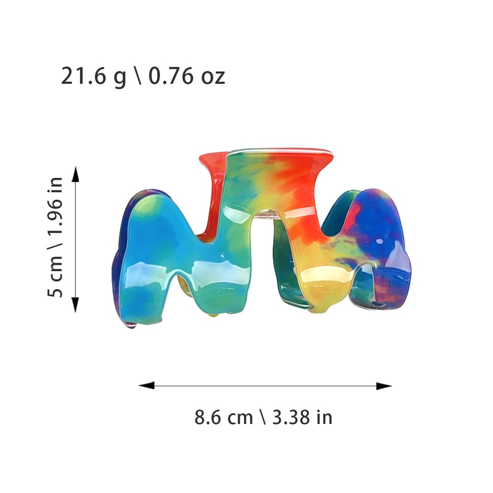 1 Pair Simple Series Casual Mixed Color PVC Women's Hair Claws Picture2