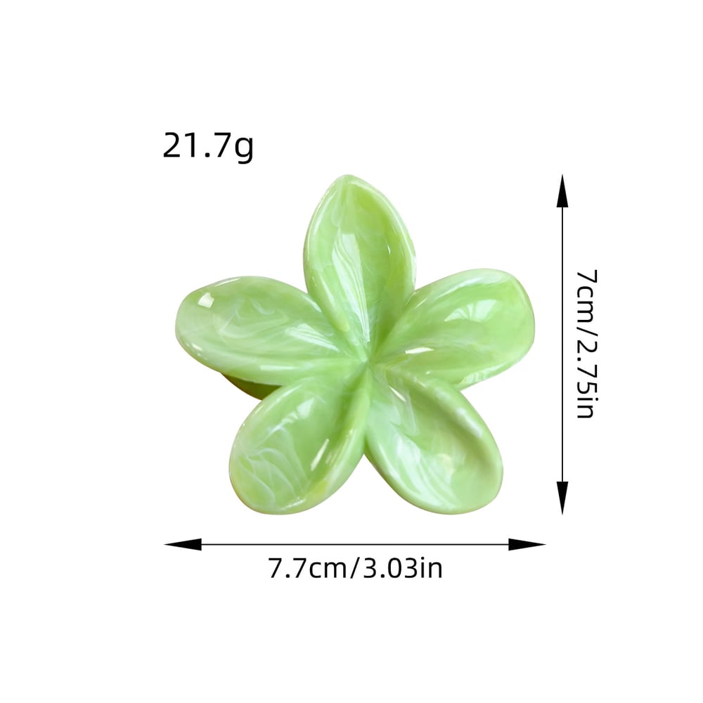 1 Piece Romantic Series Sweet Flower Resin Women's Hair Claws h5Picture5