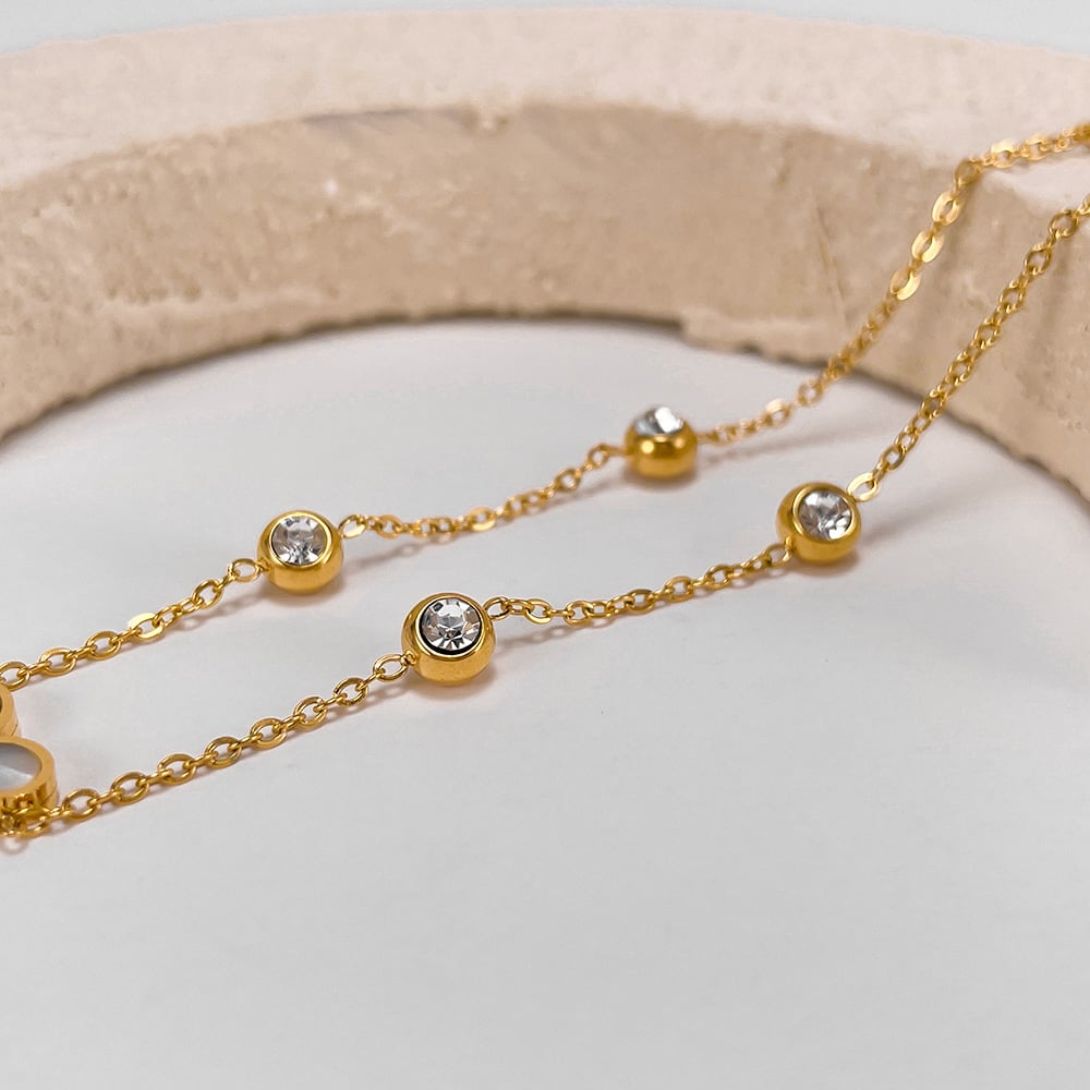 Herz Edelstahl Gold Farbe Shell Charm Armbänder Bild4