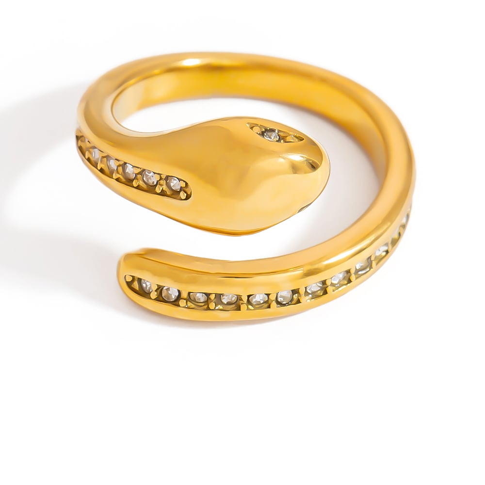 Simple Series Casual Geometric Stainless Steel  Gold Color  Minimalist Rings