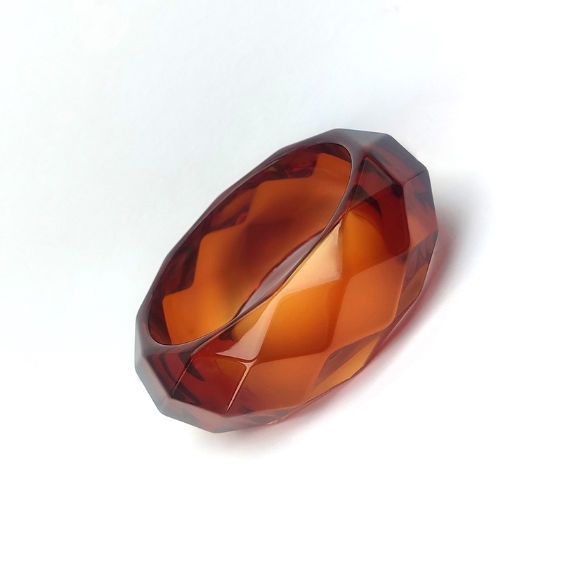 1Piece  French - style Wide - brimmed Sophisticated Acrylic Women's Bracelets h5Picture3