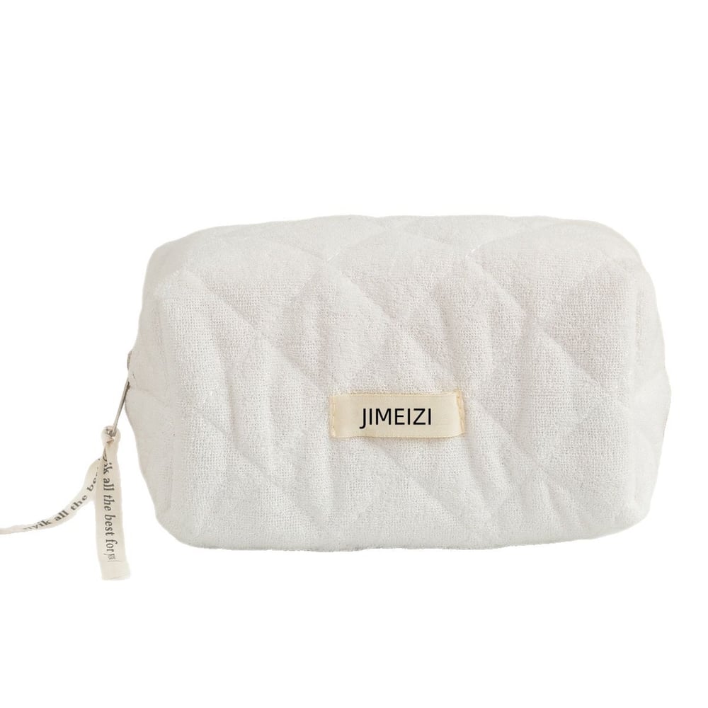 Simple Series Casual Solid Color Polyester Women's Makeup Bags h5Picture5