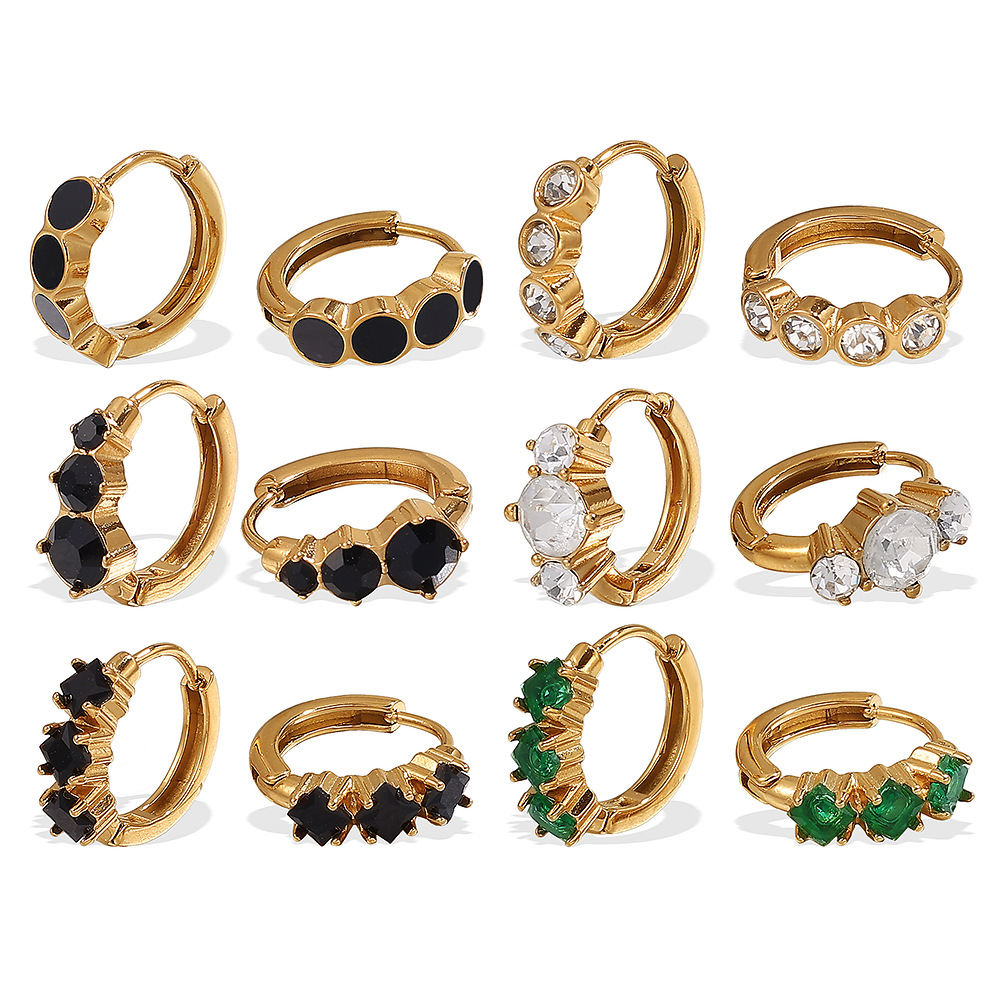 Creolen aus Edelstahl in Goldfarbe Bild6