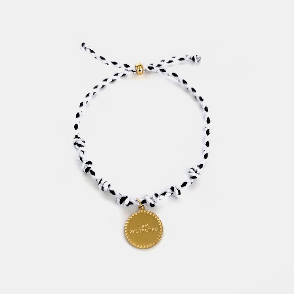 1 Stück Charm-Armband aus Edelstahl in Goldfarbe