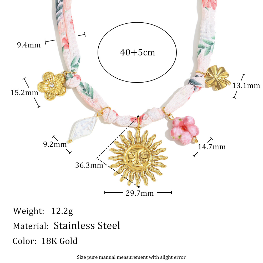 Colliers à pendentif en acier inoxydable pour femme, série romantique, motif tortue douce h5Image5